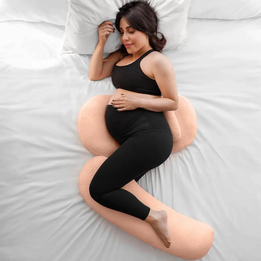 Ergonomic Side-Sleeping Pregnancy Pillow