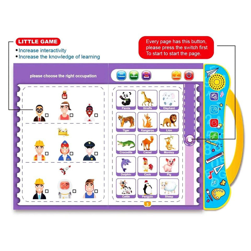 Interactive Intelligence Sound Book for Kids | Screen-Free Learning Toy