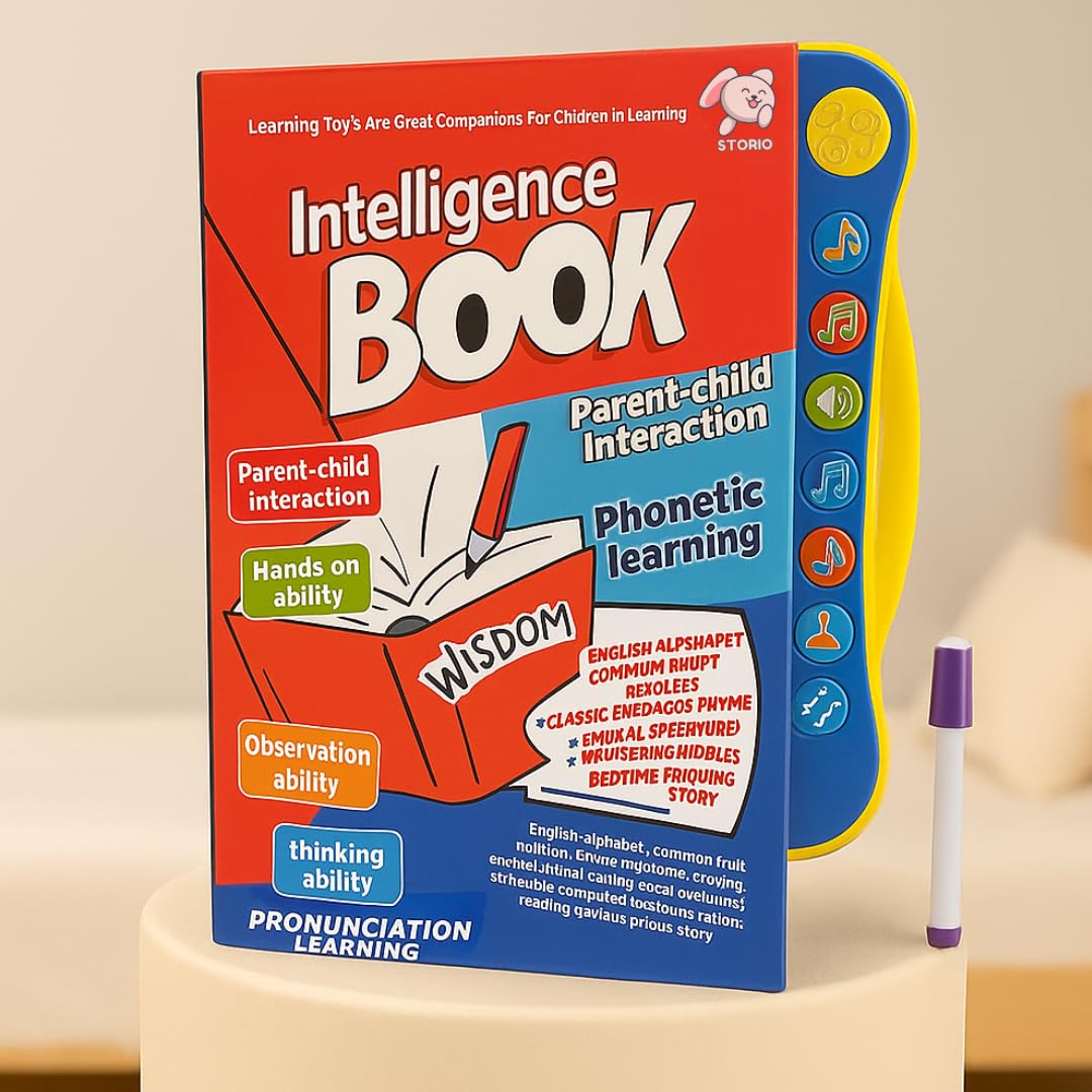 Interactive Intelligence Sound Book for Kids | Screen-Free Learning Toy