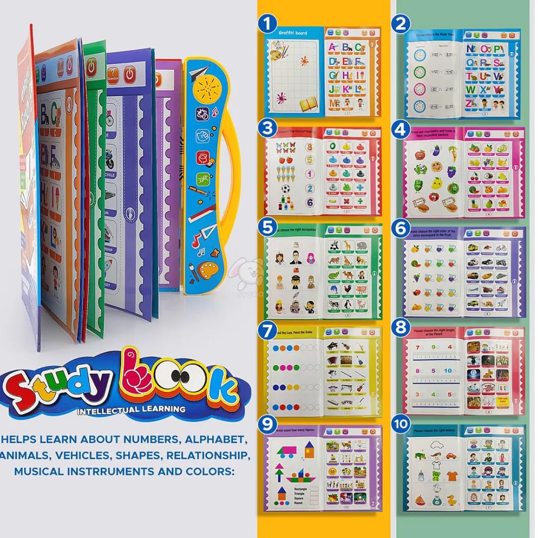 Interactive Intelligence Sound Book for Kids | Screen-Free Learning Toy