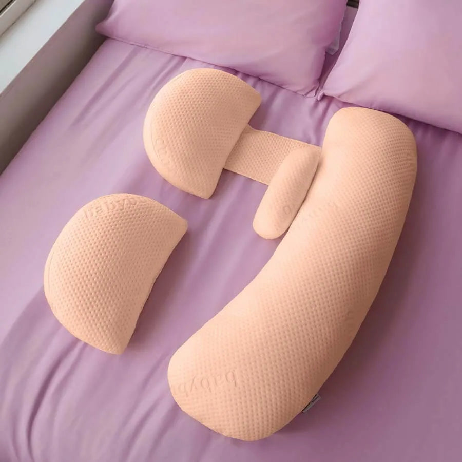 Ergonomic Side-Sleeping Pregnancy Pillow